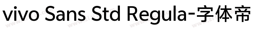 vivo Sans Std Regula字体转换